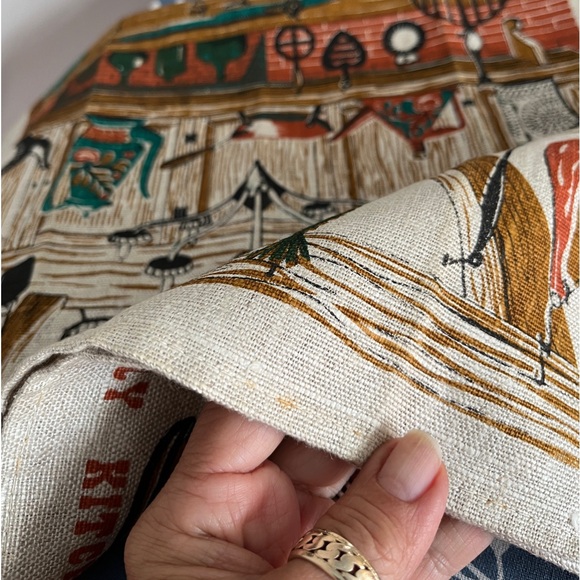 Vintage Country Kitchen Linen Dishtowel Hand Towel 1970’s - Picture 7 of 12